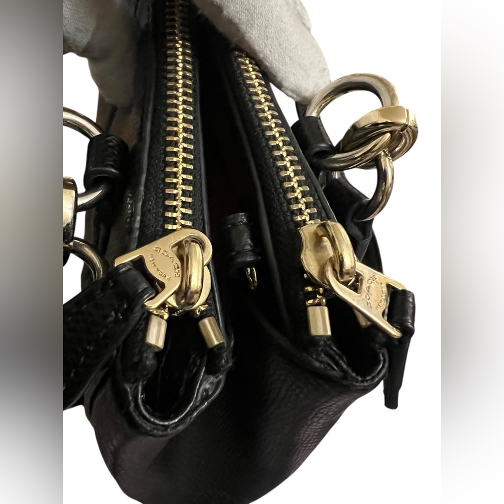 Coach Mini Christie Carryall Pebbled Leather Satchel - Picture 7 of 13